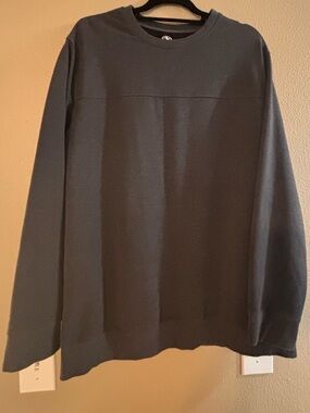 Athletic Works Men's Crewneck Pullover Sweatshirt - Charcoal